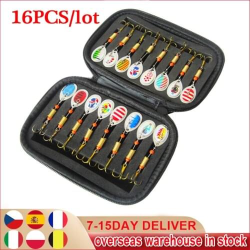 16pcs/Lot Hand-Cranked Lures Bait Goods For Fishing Sea Fishing Pva Swimbait Wobblers Artificial Tackle For Fishing Tackle Lure