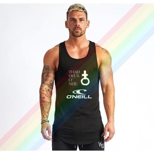 2021 ONeil Classic Popular White Logo Summer Soft Custom Sleeveless Design Your Own Vest Cotton Mens Muscle Tee Tank Top Shirt