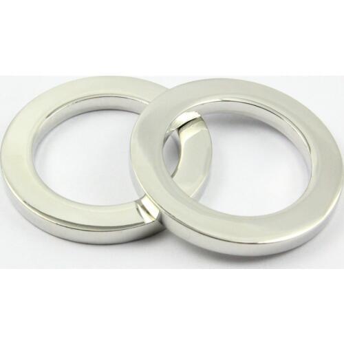 25 Pieces 23.5mm Nickel Color Welded Metal O Ring Purse Bag O Ring