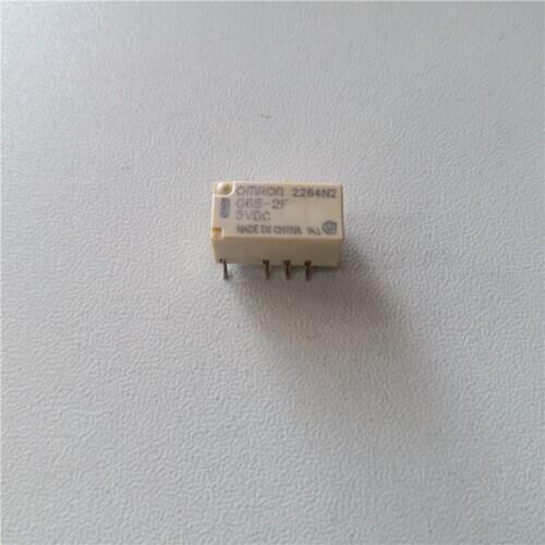 6pcs 5V Relay G6S-2F-5V G6S-2F-5VDC G6S-2F-DC5V 2A 8pin reply