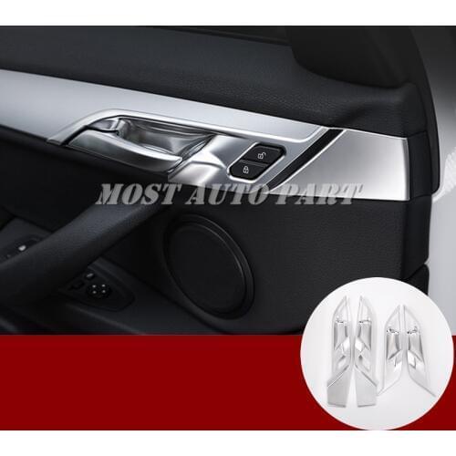 ABS Inner Car Door Handle Bowl Frame Cover Trim 4pcs For BMW X2 F39 2017-2019 Car accesories interior Car decoration