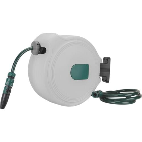 Automatic telescopic recovery hose reel car wash water gun water pipe storage rack home high pressure nozzle brush