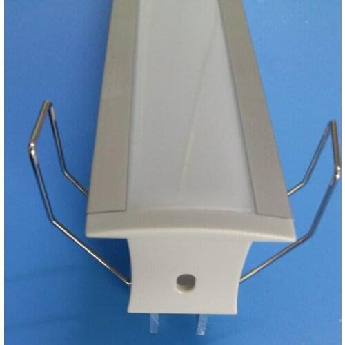 Free Shipping 30M/Lot 2M LED Aluminum Profile for 5050 3528 5630 LED Strip Channel Milky/Transparent Cover Strip Housing