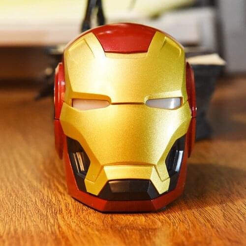 2021 Iron Man Wireless Bluetooth Speaker, Bass Portable Outdoor Speaker, Support TF Card Use, Compatible With FM