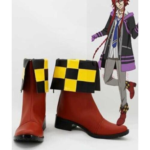 Kamigami no Asobi Loki Laevatein Cosplay Boots Shoes Anime Party Cosplay Boots Custom Made for Adult Men Shoes