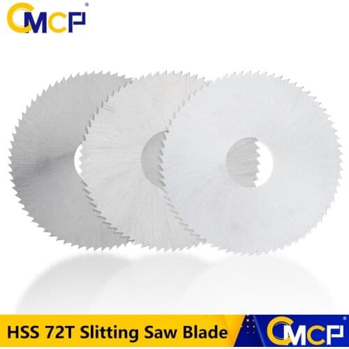 CMCP HSS 72Teeth Slitting Saw Blade 80x22mm 0.5/0.6/0.8/1.5/2.5mm Thickness Circular Saw Blade Wood/Metal Cutting Disc