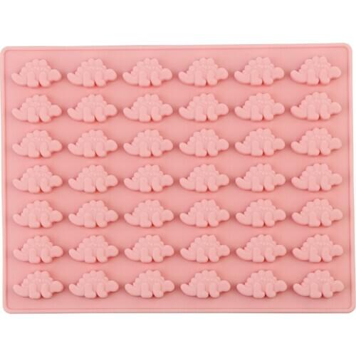 Hot Cartoon Gummy Molds Funny Silicone Candy Chocolate mold Animal Cute Little Dinosaurs Ice Cube Moulds 42holes