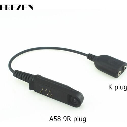 Adapter Cable Baofeng BF-A58 BF9700 UV9R Plus UV-XR walkie talkie convers to 2pin for Baofeng UV-5R 82 two way radio Headset Mic