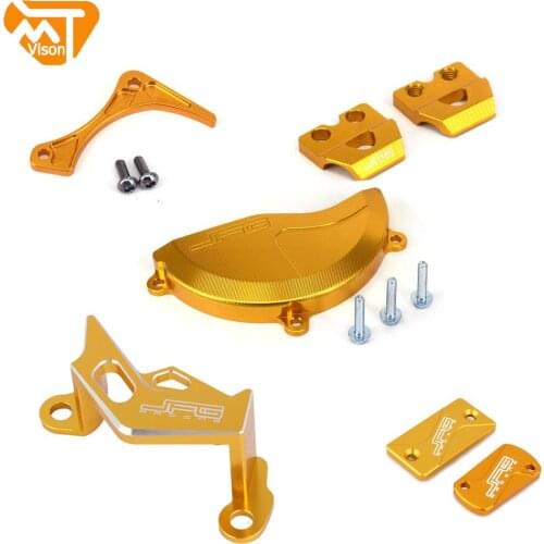 Motorcycle CNC Aluminum Caliper Engine Protection Kit For Suzuki RMZ250 2010 2011 2012 2013 2014 2015 2016