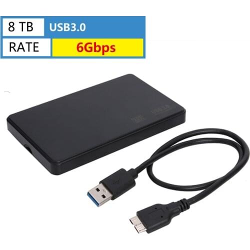 2.5" SATA to USB3.0 HDD Enclosure Mobile Hard Drive Case for SSD External Storage HDD Box With USB3.0/2.0 Cable ABS