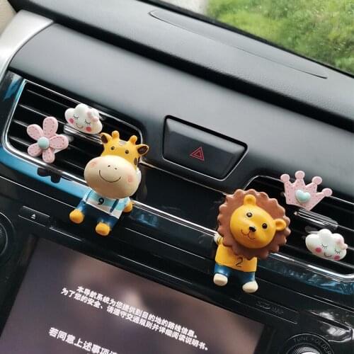 Creative vehicle aromatherapy car perfume clip air-conditioning outlet lovely decoration for girls gift
