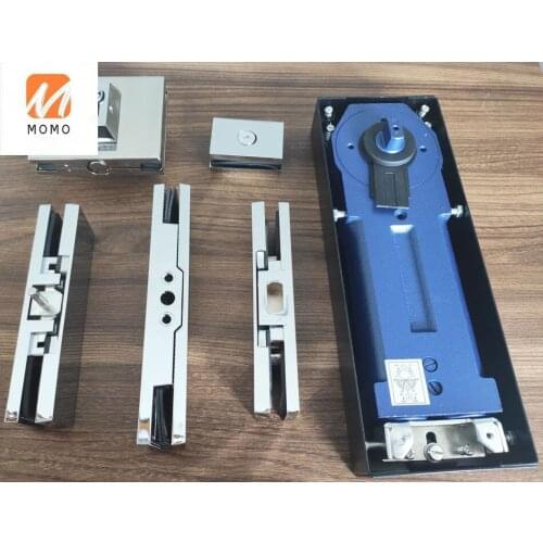 Top seller turkey style good quality full set glass door lock patch fitting floor hinge