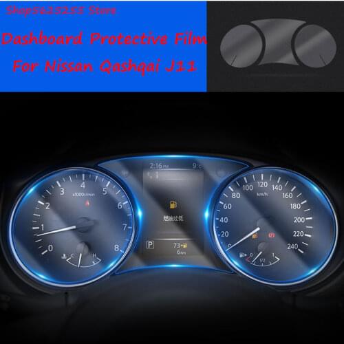Car Instrument Panel Membrane For Nissan Qashqai J11 2017 2018 2019 2020 Dashboard Film Instrument Panel Screen Protector