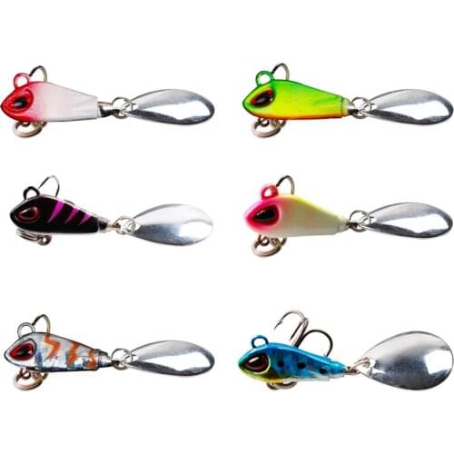 Mini VIB Plus Rotating Sequin Small Whirlwind Tease 6-22g Long Throw Luya Bait, Cocked Mouth Horse Mouth Fishing Bass False Bait