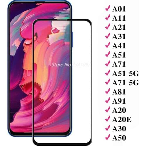 Mobile Phone Accessories Glass for samsung Galaxy A71 A51A41 A31 A21 A11 A01 A20 A20E A30 A50 A81 A91 Tempered Screen Protector