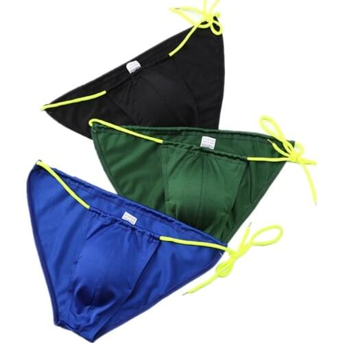 Men Bikini With Penis Pad Swimsuits Sexy Briefs Swim Beach Shorts Surf Board Wear Men Gay Swimwear Trunks Low Rise Bathing