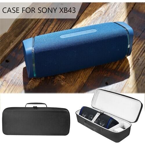 Portable Storage Bag Hard Shell EVA Zipper Handbag Waterproof Carrying Case Cover Travel Pouch for Sony SRS-XB43 Speaker