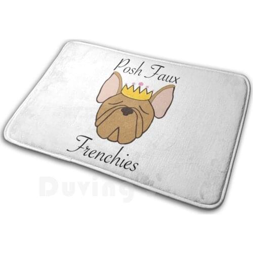 Posh Faux Frenchies Soft Non-Slip Mat Rug Carpet Cushion Posh Dog French Bulldog Frenchie