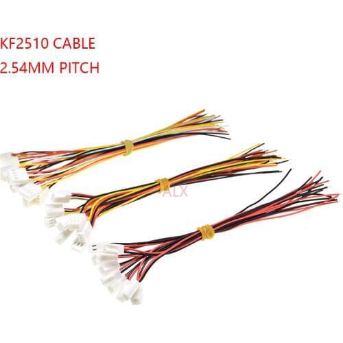 10PCS 20CM KF2510 2/3/4/5/6/7/8/9/10 PIN connector plug with cable wire 2.54MM PITCH 2P/3P/4P/5P/6P/7P/8P/9P/10P