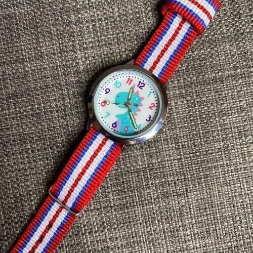 2021 Fashion Brand Clock 3D Dinosaur Cartoon Luminous Childrens Watch Casual Silicone Quartz Watch for Girls Boys Baby Gifts