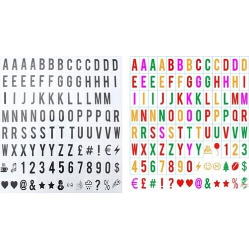 65.4x35mm Cinematic Lightbox Replacement Letters & Numbers Signs for A4 Light Up L4MD