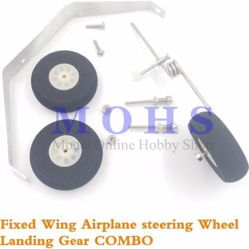 RC accessories fixed wing tricycle gear rc aircraft airplane landing gear COMBO steering wheel tricycle gear for RC DIY