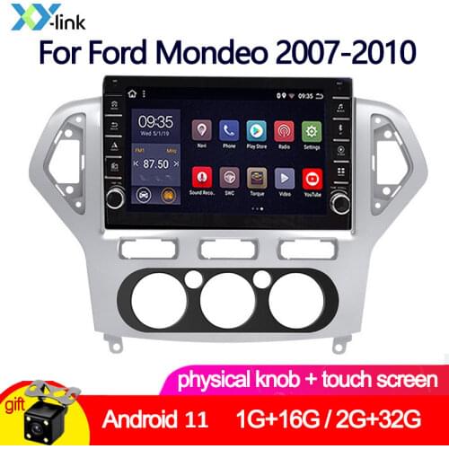 10 INCH 2G+32G Android 9.0 knob Car radio stereo for Ford Mondeo 2007-2010 Multimedia dvd player gps Navigation system camera
