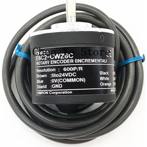 Free Shipping E6C2-CWZ6C 10P/R 20PR 30P/R 40PR 50PR 60PR 800PR incremental rotary encoder E6C2 CWZ6C