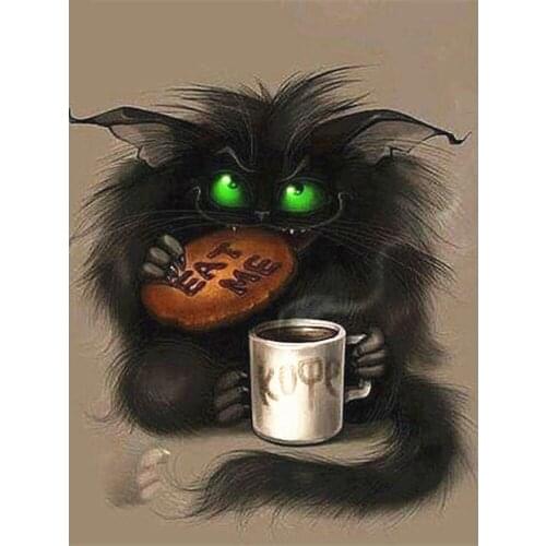 DIY Painting By Numbers Cat Animals Kit Oil Coloring By Numbers 40x50cm Wall Art Canvas Paintings Home Decoration Gift