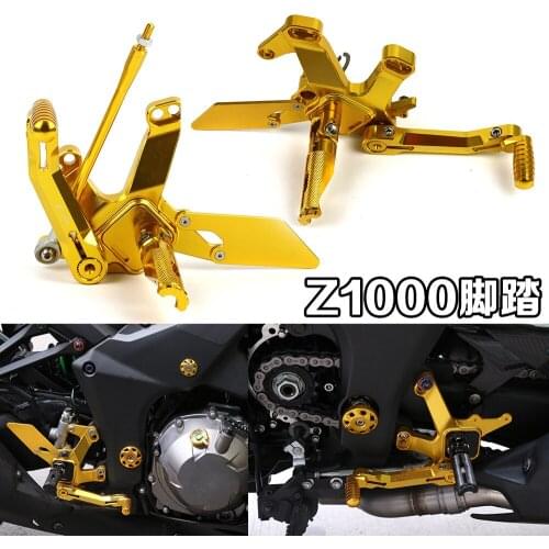 For Kawasaki Z1000 CNC Adjustable Rear Sets Rearset Footrest Foot Rest Pegs Footpegs Z 1000 2014 2015 2016 Motorbike Accessories