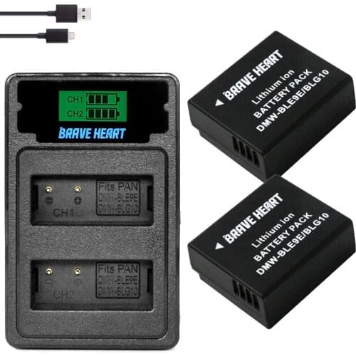 DMW-BLG10 DMW BLG10 BLE9E BLE9 DMW-BLE9 BPDC15 Battery for Panasonic LUMIX GF5 GF6 GX7 LX100 GX80 GX85 camera accessories