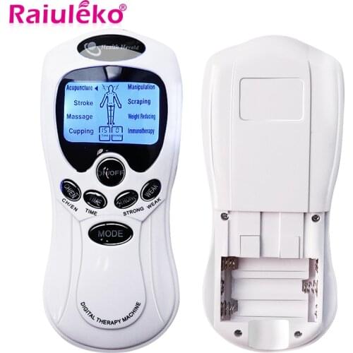 8Pads Tens Acupuncture Electric Digital Therapy Neck Back Machine Massage Electronic Pulse Stimulator for Full Body Dropshipping