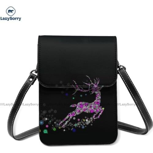 New Year Shoulder Bag Woman Gifts Mobile Phone Bag Retro Leather Outdoor Bags