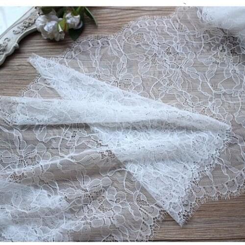 Wide 30CM soft and thin lace fabric DIY wedding veil dress skirt long dress accessories, Free Shipping