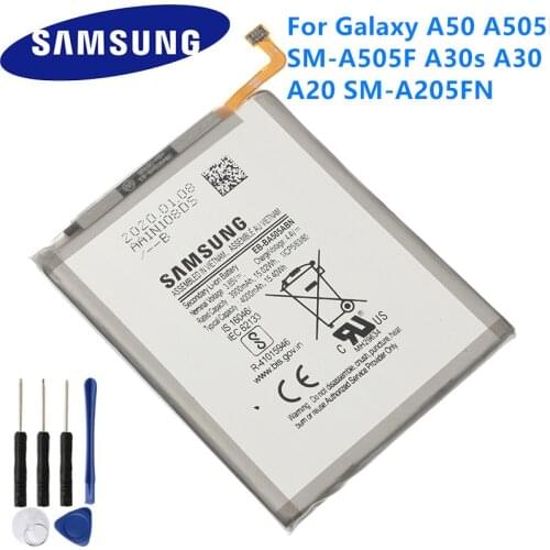 AMSUNG Orginal EB-BA505ABN EB-BA505ABU 4000mAh battery For SAMSUNG Galaxy A50 A505F SM-A505F A505FN/DS A505GN/DS A505W A30s A30