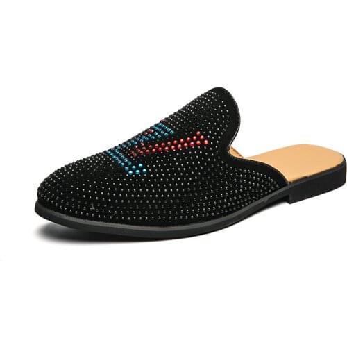 Plus size mens shoes original casual sandals pointed leather formal dress business stylist foot shoes zapatillas hombre сандали