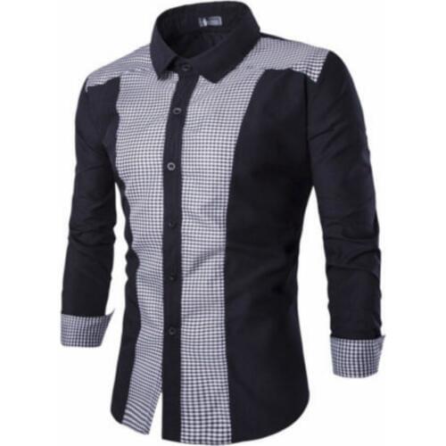 Shirt 2018 New Brand Mens Autumn Long Sleeve Shirt Button Up Business Work Smart Formal Dress Top Shirts