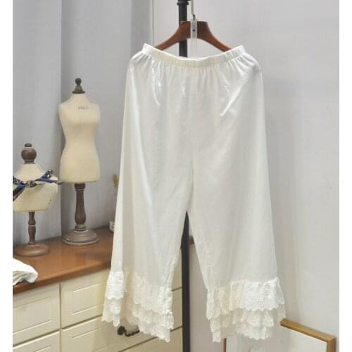 Unisex Cosplay Pants Medieval Style Classical Retro Solid Color Fashion Casual Everyday Commuting Elegant Lace Design Bottoms