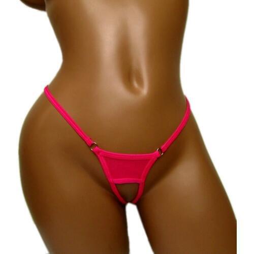 Micro Thongs Crotchless G-String Sexy Mini Bikini Tanga Candy Cherries Panties Women Underwear Intimo Donna Majtki Damskie