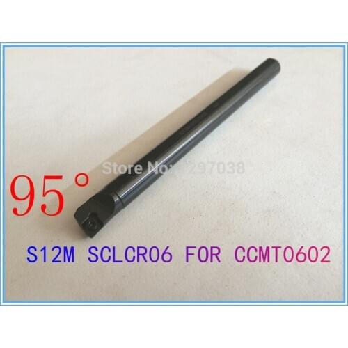 CNC lathe inner hole turning tool rod 95 Degree S12M SCLCR06 Shank Diameter 12mm Length 150mm Internal turning tool
