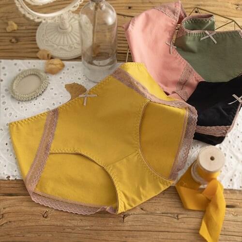 60-100 kg Large Plus Size Panties Lace Sexy Womens Briefs Underwear High Waist Breathable Triangle Shorts Underpants Lingerie