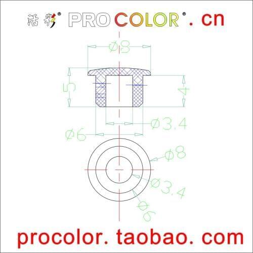 WELCOLOR OEM customized 7/32" 15/64" 6MM 5.7 5.5mm silicone plug silicone rubber plug cap plastic stopper rubber bottle stopper
