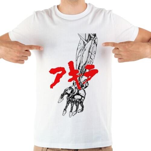 Anime akira arm tetsuo funny manga t shirt men streetwear unisex t-shirt summer new white casual tshirt homme