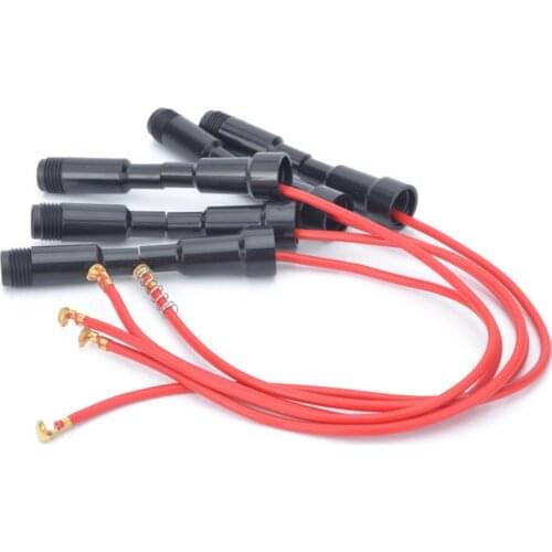 10pcs 5*20mm Glass fuse holder Screw Type 5X20mm with Wire Cable 250V Glass fuse tube fuse casing