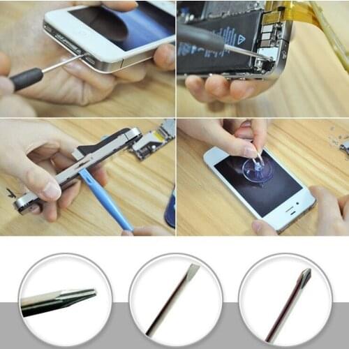 New 11 in 1 Opening Tools Disassemble Kit for iPhone 4 4s 5 5s 6 6s Smart Mobile Phone Repair Tools Kit Screwdriver Set