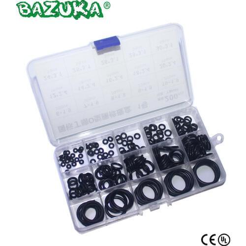 200PCS/1 BOX PCP Paintball NBR Rubber Gasket Replacements Sealing O-rings Durable Socket Black 15 Sizes Available O-rings