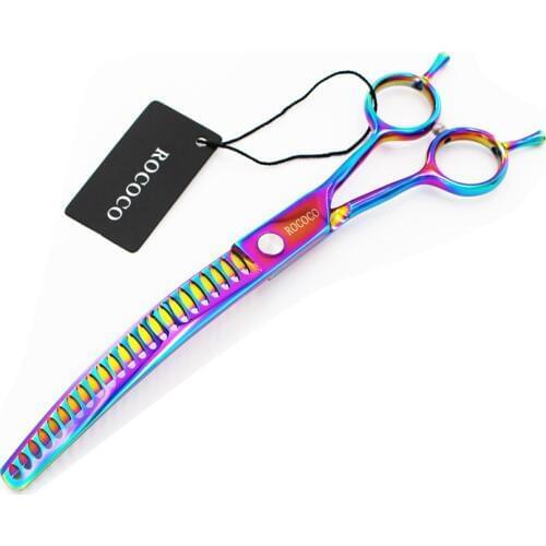 Professional 9CR 8inch 7 inch 6.5" High Quality Pet Dog Grooming Scissors Curved Thinning Shears Cat Dog Barber Scissors