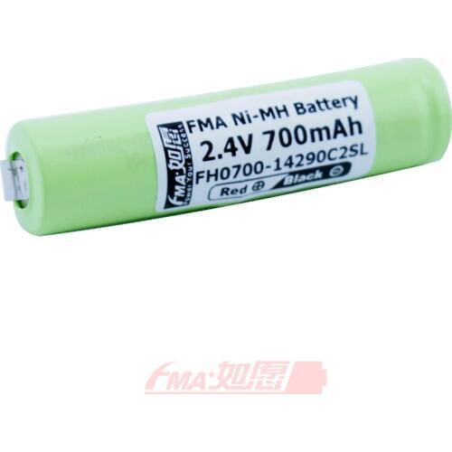 DIY Toothbrush Battery for GP75AAH2A1H Colgate Omron A1500 Spare Shaver Razor Ni-MH Rechargeable 2.4V 700mAh 2/3AA 14x56mm