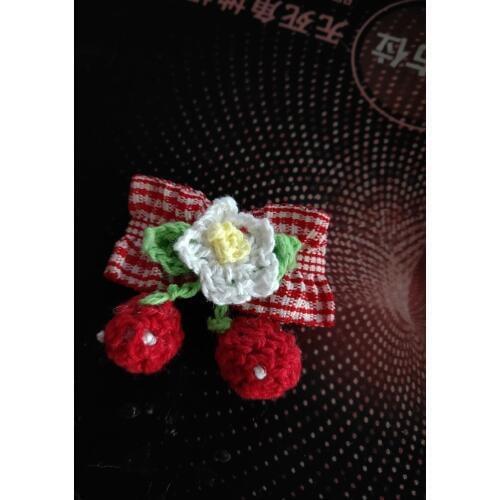 Pet Hair Hirpin Dogs Cats Grooming Accessories Clips Handmade pet tiara dog head flower Teddy Yorkshire Marzi plaid cherry