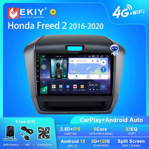 EKIY Android Car Radio For Honda Freed 2 2016-2020 Navigation GPS 1280*720 IPS DSP Carplay Multimedia Player Auto Stereo DVD FM